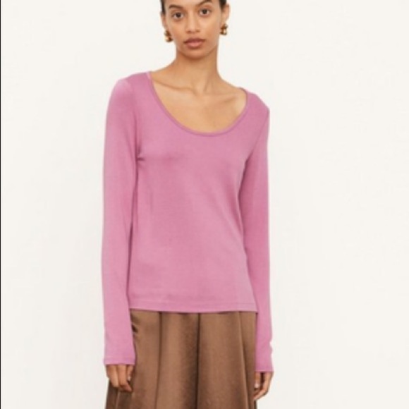 Vince Long Sleeve Scoop Neck Shirt - Picture 1 of 9